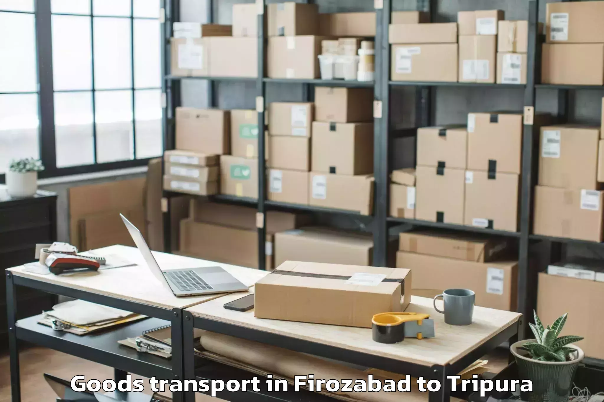 Comprehensive Firozabad to Tripura Goods Transport